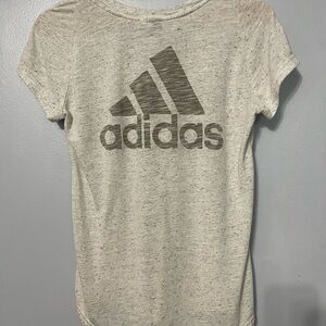 Adidas Heather Gray Logo Tee